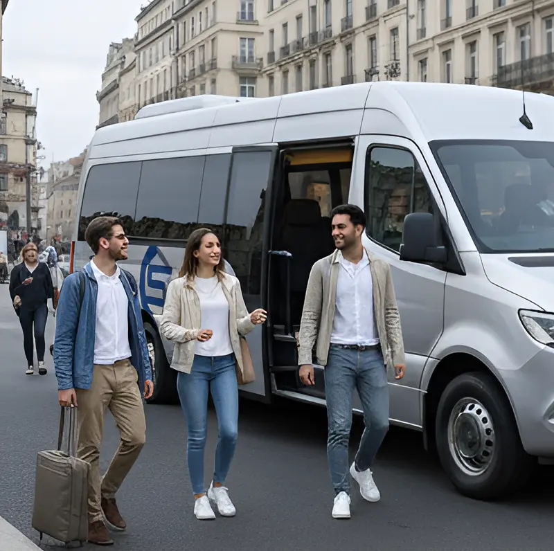 Luxury minibus hire for airport transfers, weddings and group travel