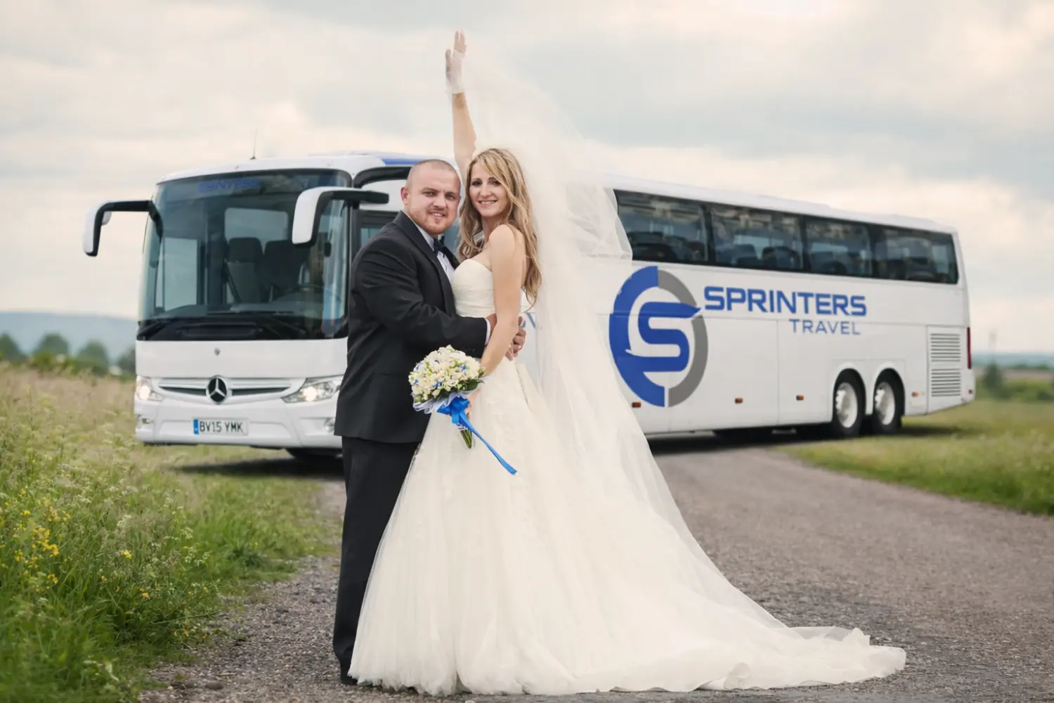 Luxury wedding coach hire for guest transportation UK