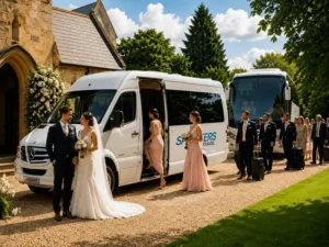 Wedding guide with luxury minibus and coach hire for UK guests